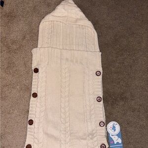 Cozy Knit Baby Sleeping Bag with Buttons